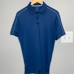 Adidas Golf Adizero‎ Blue Performance Polo Shirt 3 Stripes Small